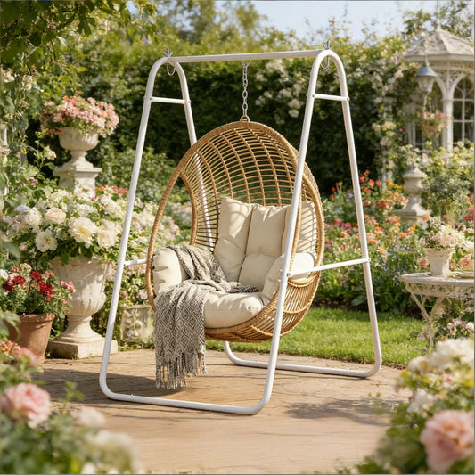 Garden Egg Chair Stand,Hammock Chair Stand,Solid Steel A-Frame Chair Stand(Only Chair Stand)