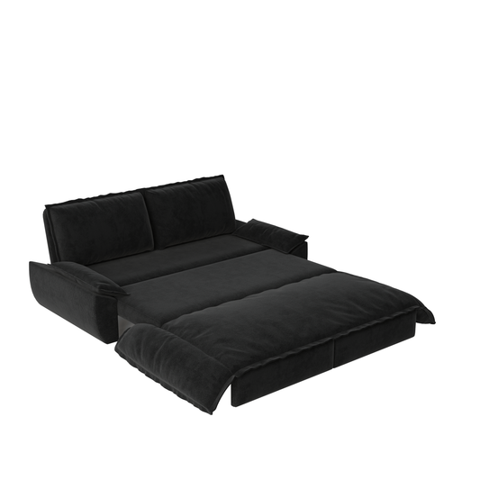 73.2' Queen Pull Out Sofa Bed,3-in-1 Convertible Sleeper Sofa,Multi-Functional Velvet Loveseat Bed