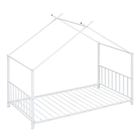 Twin Size Metal House Platform Bed