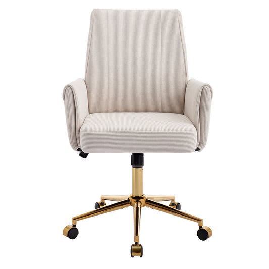 Mid-back liftable office chair, striped fabric, and ergonomically designed, is an excellent choice for working, studying or relaxing. The mid-back design provides a better sitting experience,White