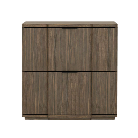 Nightstand in Walnut and Black