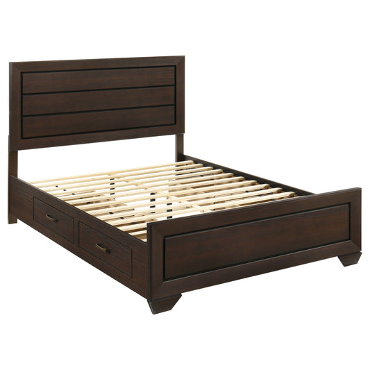 Copper Dark Cocoa 4-Piece Queen Bedroom Set with Transitional Design, Engineered Wood in Dark Cocoa Finish, Brown Color, 63x84.75 Inch