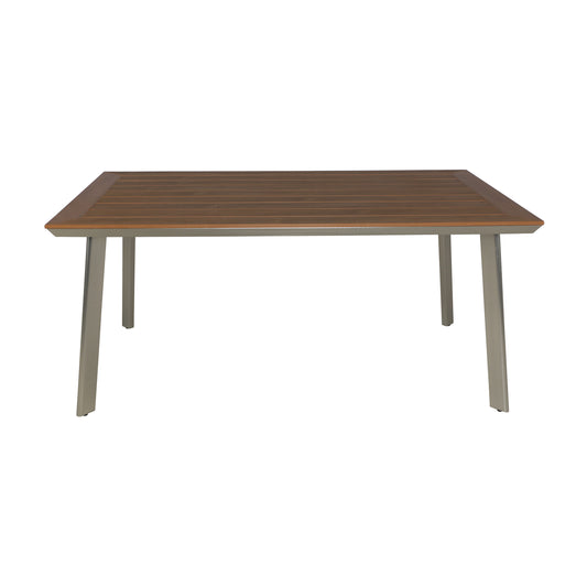 Outdoor Dining Table with Eucalyptus Wood-topped