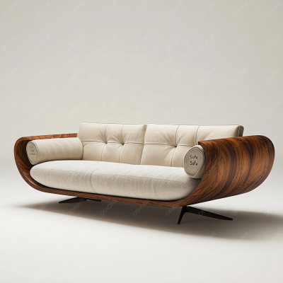 Italian Designer High-End Modern Living Room Villa Sofa Set Luxury Genuine Leather with Wood Sponge Filling Elegant Furniture