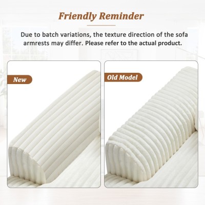 Modular Oversized U-shaped Sectional Sofa Set with Chaise Lounge and Sofa Bed Modern Design Corduroy Upholstery