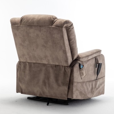 Electric Lift Recliner Chair Modern Design Motor 180 Full Flat Power Lounge Extendable Metal Legs Elderly Oversized 25'' Seat