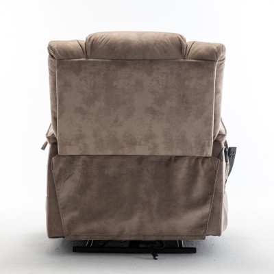 Electric Lift Recliner Chair Modern Design Motor 180 Full Flat Power Lounge Extendable Metal Legs Elderly Oversized 25'' Seat
