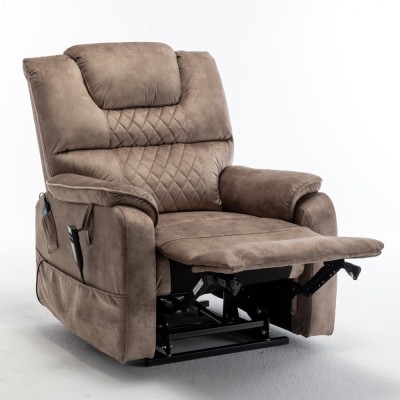 Electric Lift Recliner Chair Modern Design Motor 180 Full Flat Power Lounge Extendable Metal Legs Elderly Oversized 25'' Seat