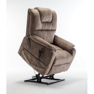 Electric Lift Recliner Chair Modern Design Motor 180 Full Flat Power Lounge Extendable Metal Legs Elderly Oversized 25'' Seat