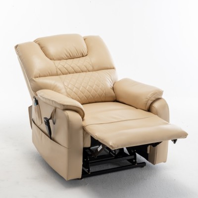 Electric Lift Recliner Chair Modern Design Motor 180 Full Flat Power Lounge Extendable Metal Legs Elderly Oversized 25'' Seat