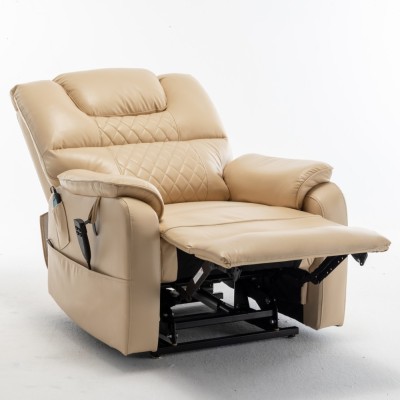 Electric Lift Recliner Chair Modern Design Motor 180 Full Flat Power Lounge Extendable Metal Legs Elderly Oversized 25'' Seat