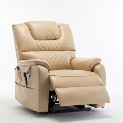 Electric Lift Recliner Chair Modern Design Motor 180 Full Flat Power Lounge Extendable Metal Legs Elderly Oversized 25'' Seat