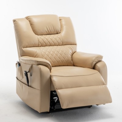 Electric Lift Recliner Chair Modern Design Motor 180 Full Flat Power Lounge Extendable Metal Legs Elderly Oversized 25'' Seat