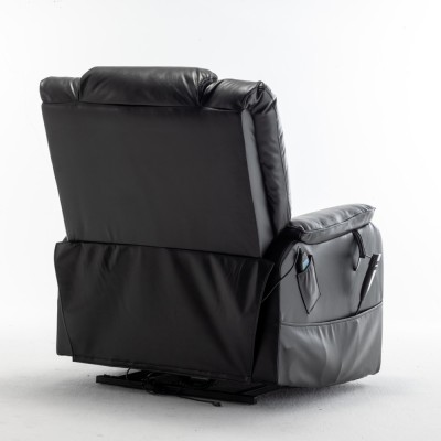 Electric Lift Recliner Chair Modern Design Motor 180 Full Flat Power Lounge Extendable Metal Legs Elderly Oversized 25'' Seat