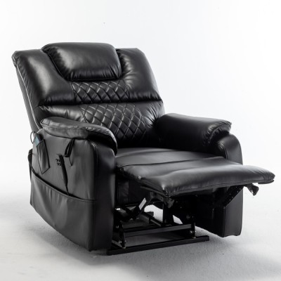 Electric Lift Recliner Chair Modern Design Motor 180 Full Flat Power Lounge Extendable Metal Legs Elderly Oversized 25'' Seat