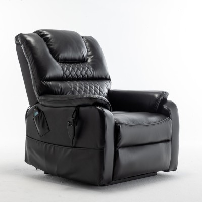 Electric Lift Recliner Chair Modern Design Motor 180 Full Flat Power Lounge Extendable Metal Legs Elderly Oversized 25'' Seat