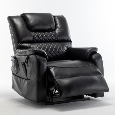 Electric Lift Recliner Chair Modern Design Motor 180 Full Flat Power Lounge Extendable Metal Legs Elderly Oversized 25'' Seat