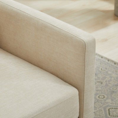 30.7" Square Modern Ergonomic Upholstered Swivel Accent Chair 360 Comfy Lounge Armchair Living Room Bedroom Apartment Home Villa