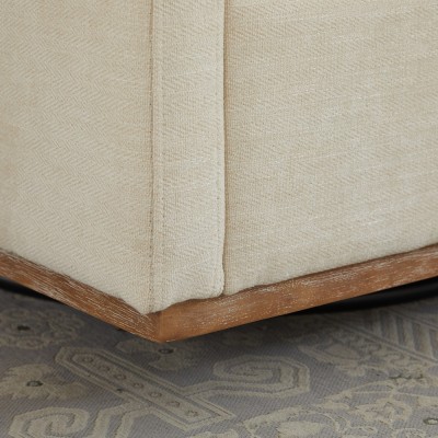 30.7" Square Modern Ergonomic Upholstered Swivel Accent Chair 360 Comfy Lounge Armchair Living Room Bedroom Apartment Home Villa