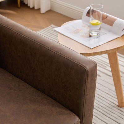 30.7" Square Modern Ergonomic Upholstered Swivel Accent Chair 360 Comfy Lounge Armchair Living Room Bedroom Apartment Home Villa