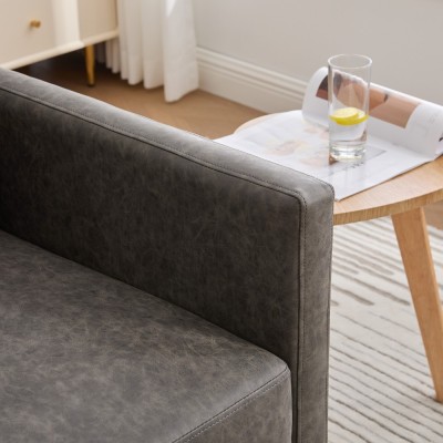 30.7" Square Modern Ergonomic Upholstered Swivel Accent Chair 360 Comfy Lounge Armchair Living Room Bedroom Apartment Home Villa