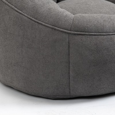 Bean Bag Sofa Chair High Pressure Foam Padded Modern Design Durable Living Room & Home Office Footrest