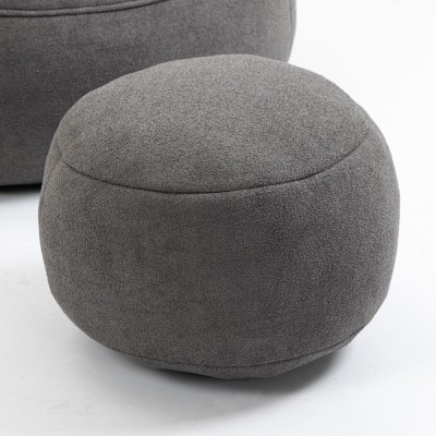 Bean Bag Sofa Chair High Pressure Foam Padded Modern Design Durable Living Room & Home Office Footrest
