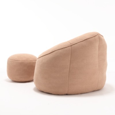 Bean Bag Sofa Chair High Pressure Foam Padded Modern Design Durable Living Room & Home Office Footrest