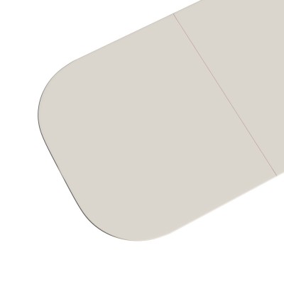 MDF Eco-Friendly Durable Cream Style Dining Table 4-8 Person Vertical Striped Legs Thick Elegant Home Kitchen Table