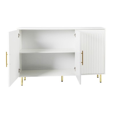 3-Door Large Storage Sideboard with Gold Handles for Kitchen, Dining Room and Living Room