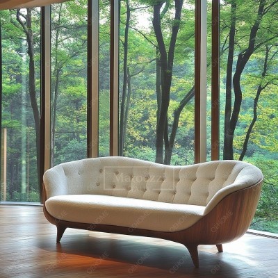 Customizable Modern Sofa Set with Simple Living Room Art Wood Legs Corner Feature