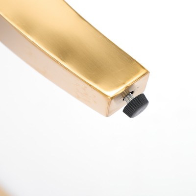 Chenille Dining Chairs Modern Style Curved Gold Plated Legs Rivet Trim Upholstered Comfort Dining Lounge Accent Seating Hotel