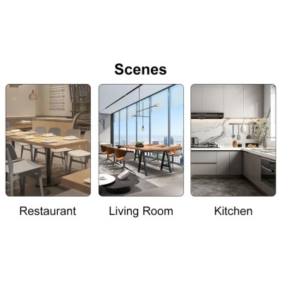 Modern Minimalist Dining Table Black Patterned Glass Desktop Golden Metal Legs Eco-friendly Durable Home Furniture for Hotels