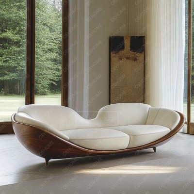 Modern Luxury Modular Office Sofa Set High Quality Brand for Living & House Decor Made of Wood Leather for Apartments