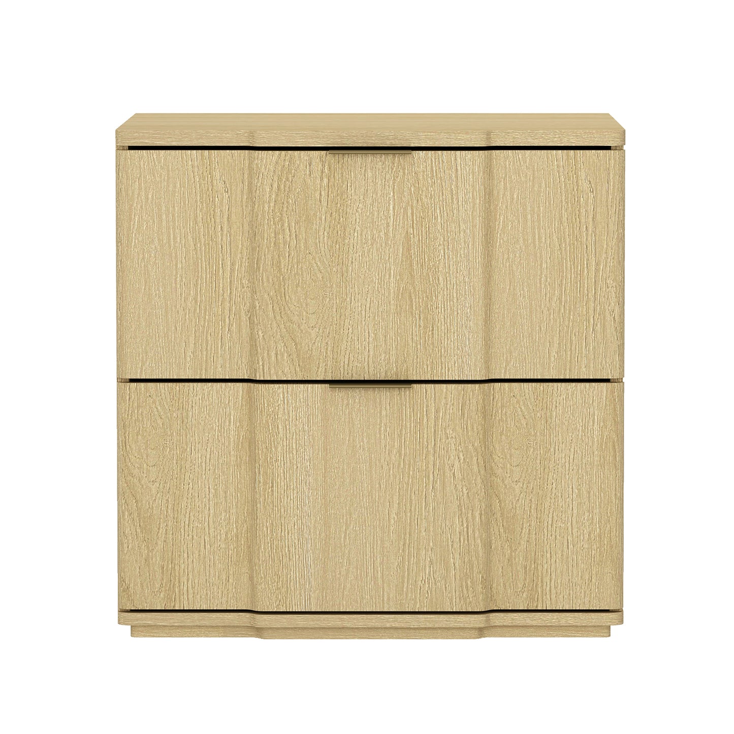 Nightstand in Natural and Gold