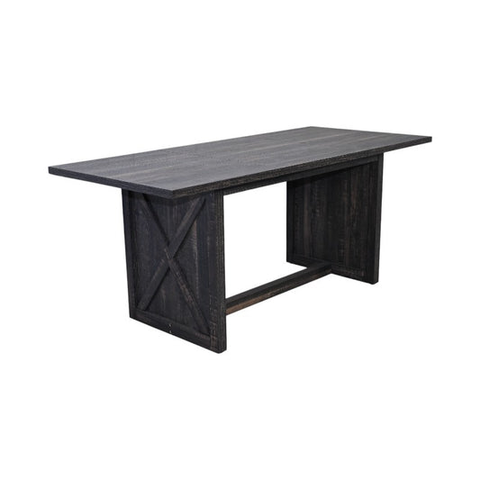 70.87' Farmhouse Large Dining Table for 6-8 People,  Rectangular Wood Dining Table, Rustic Kitchen Dinner Table with X Solid Legs for Dining Room & Living Room,  Gray