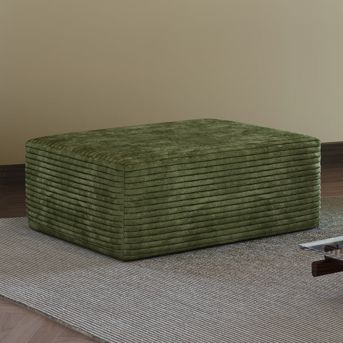 Y119-OTTOMAN-GREEN ottoman green