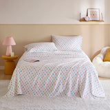 3-Piece Twin 100% Cotton Pigment Printed Sheet Set,Tree Block