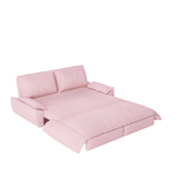 73.2' Queen Pull Out Sofa Bed,3-in-1 Convertible Sleeper Sofa,Multi-Functional Velvet Loveseat Bed