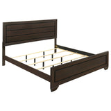 Oatfield Dark Cocoa 4-Piece Eastern King Bedroom Set in Dark Brown with Engineered Wood Finish