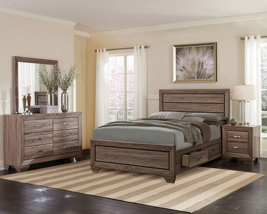 Copper Washed Taupe 4-piece Queen Bedroom Set