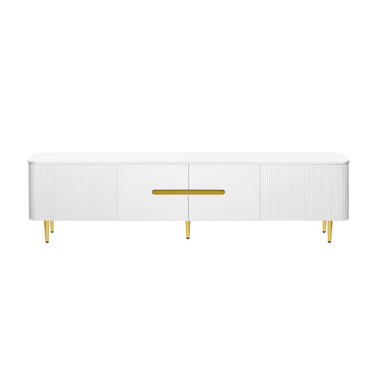 78.7''Minimalist TV Stand for TVs up to 85 Inches, Modern Entertainment Center Media Console with 4 Spacious Cabinets for Living room