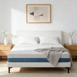 10 Inch Queen Mattress - Sterilizing & Airy, Premium High Resilience for Optimal Support, Non-Toxic Eco-Friendly Fabric, Elegant Appearance to Enhance Bedroom Aesthetics Made in Japan