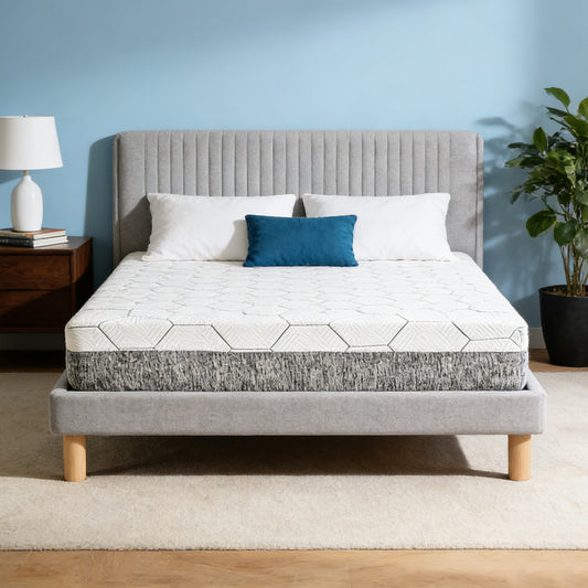 12 Inch Queen Size Mattress - Ultra-Breathable & Sterilizing, High Rebound for Long-Lasting Comfort, Eco-Conscious Material, Sleek Styling Perfect for Modern Bedrooms Made in Japan