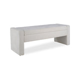 50' Modern Upholstered Storage Bench with Tufted Seat, Fabric Ottoman Bench for Bedroom, Entryway, or Living Room, Soft Close Hinge