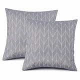 2 Pack Outdoor Throw Pillows, Waterproof & Fade-Resistant Patio Cushions for Garden, Porch, Poolside Furniture - Soft & Comfortable Decorative Pillow Covers (18x18 Inch, Dusty Gray)