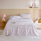 3-Piece Twin XL 100% Cotton Pigment Printed Sheet Set,Happy Bows