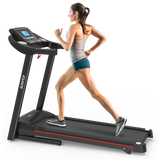 Fitshow App Home Foldable Treadmill with Incline, Folding Treadmill for Home Workout, Electric Walking Running Treadmill Machine 5' LCD Screen 250 LB Capacity Bluetooth Music