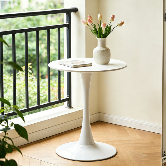 White Oval Dining Table for Home Kitchen,Small Places