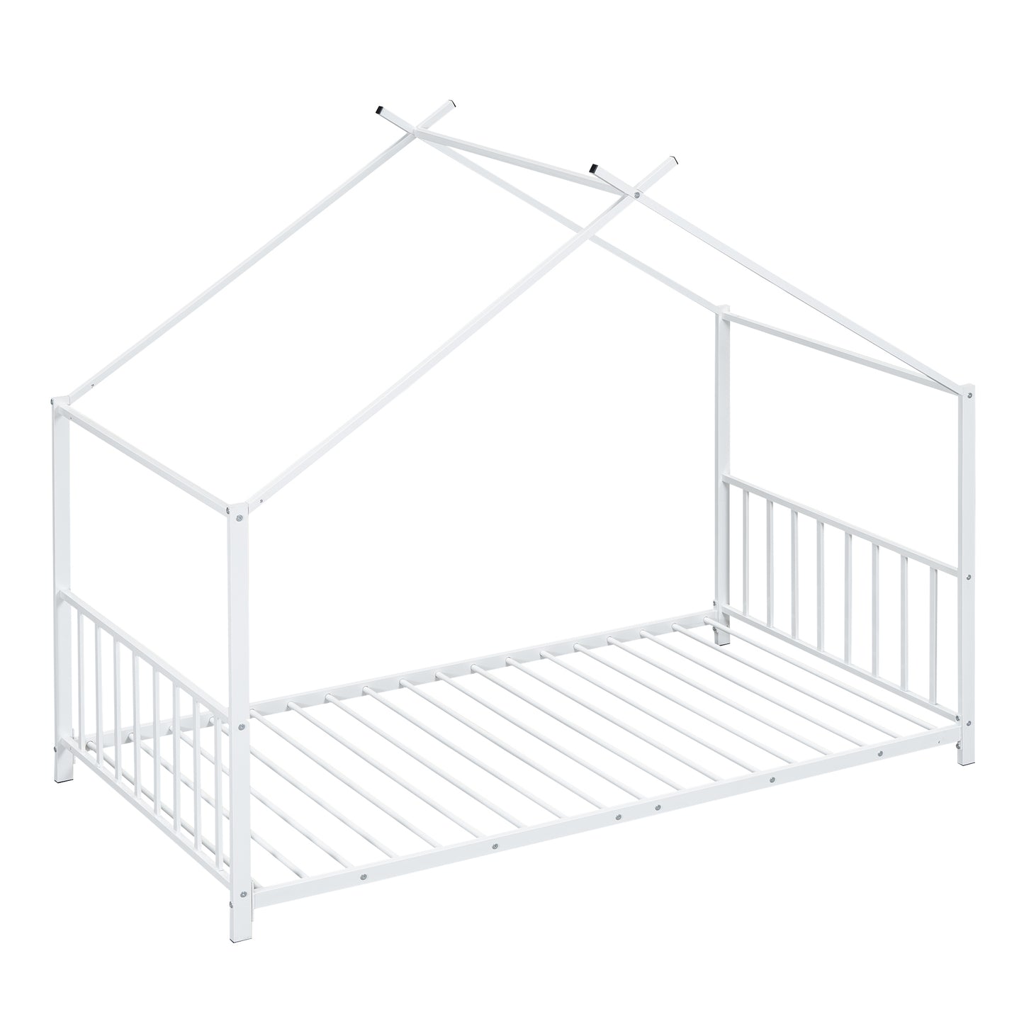 Twin Size Metal House Platform Bed